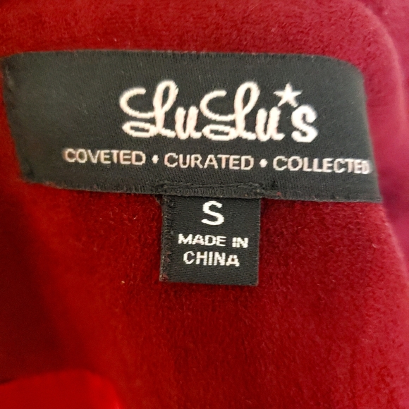 LULU'S Burgundy suede moto jacket - Picture 8 of 8